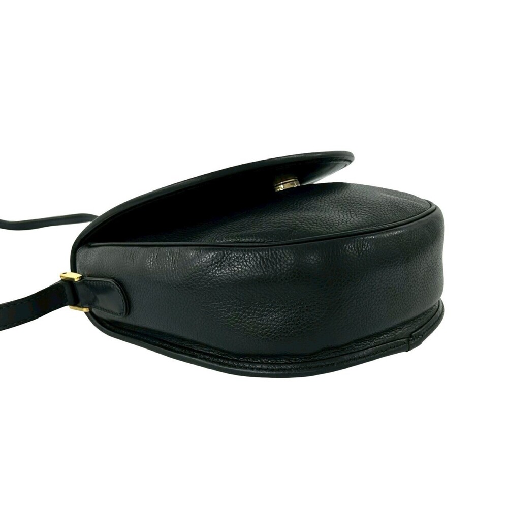 GUCCI Authentic Vintage Black Leather Shoulder Bag - Picture 7 of 10
